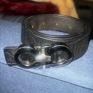 Salvatore Ferragamo Black Leather Bag